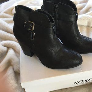 NIB XOXO Black Katniss Booties